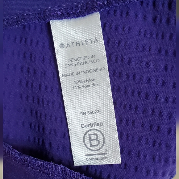 Athleta Waffled Textured Brooklyn Shorts, Purple, Pockets, SZ 8, Like NEW - Picture 11 of 15